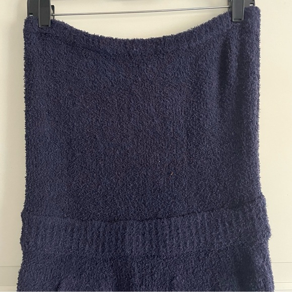 New! Free People FP Beach Claire terry Navy Knit strapless Jumpsuit 20147 - Picture 5 of 12